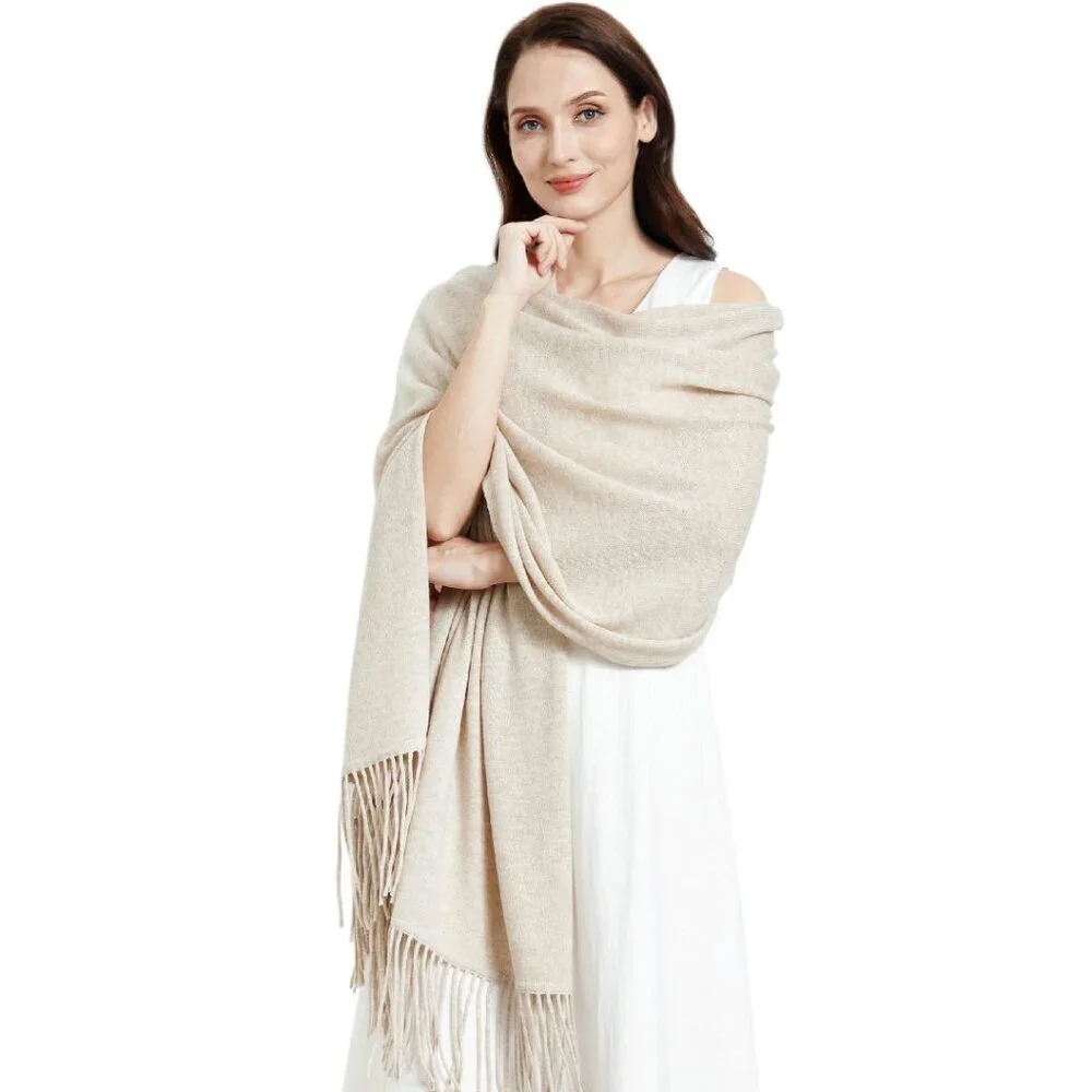 Soft Cashmere Blend Wrap Shawl 87